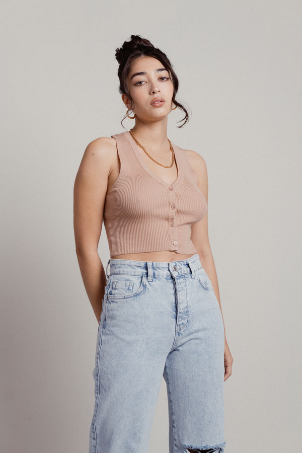 Raquel Tank Top - Beige