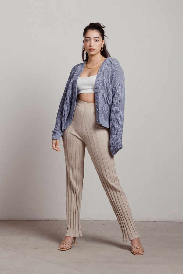 Play No Games Sweater Cardigan - Blue