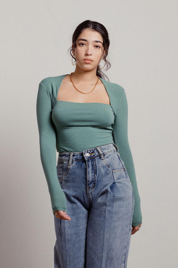 Brilliant Mind Long Sleeve Top - Green