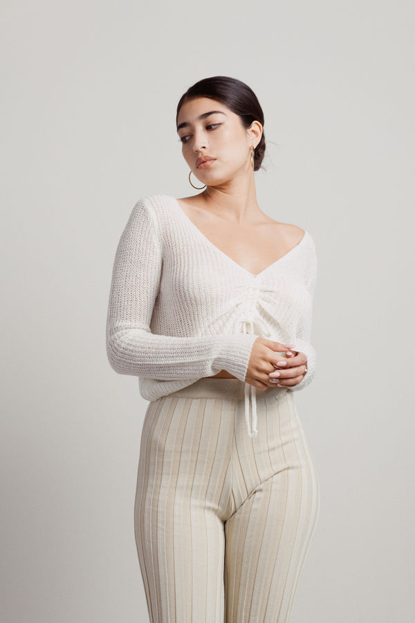 Megara Crop Top - Off White