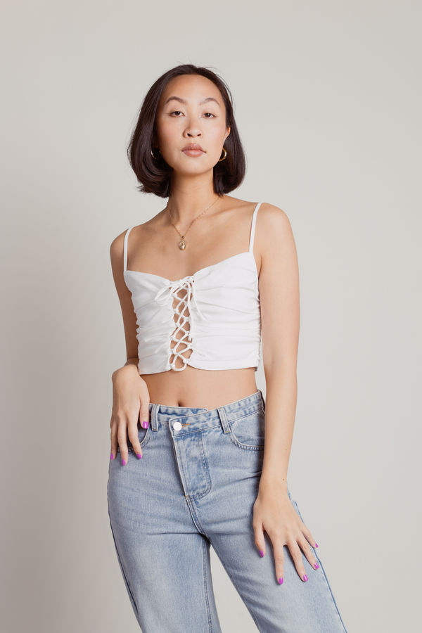 Therese Crop Top - Off White