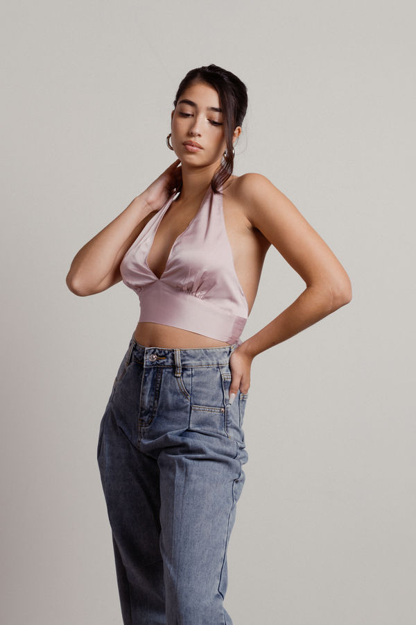How Classy Crop Top - Pink