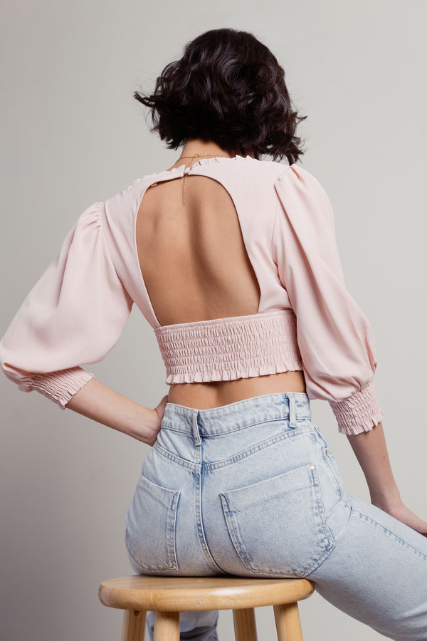 Mind Games Crop Top - Pink