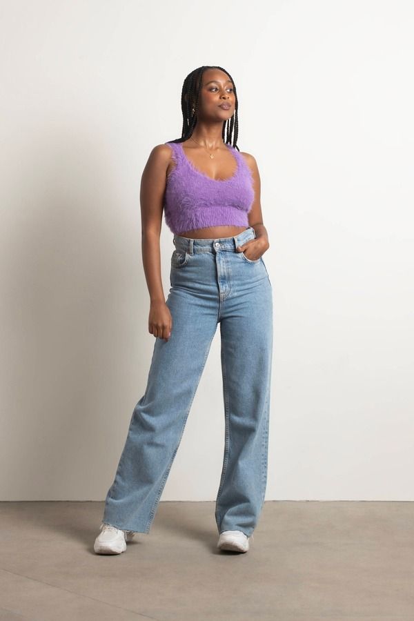 Get It Together Crop Top - Purple