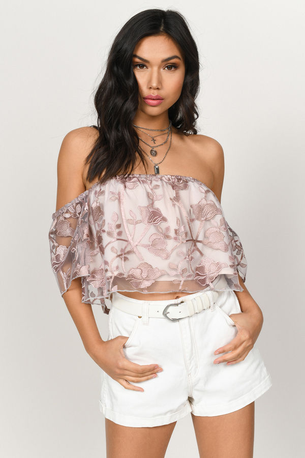 Alanna Crop Top - Rose