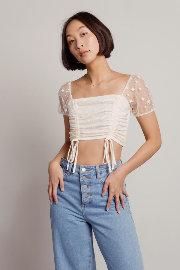 Lil Crush Crop Top - White