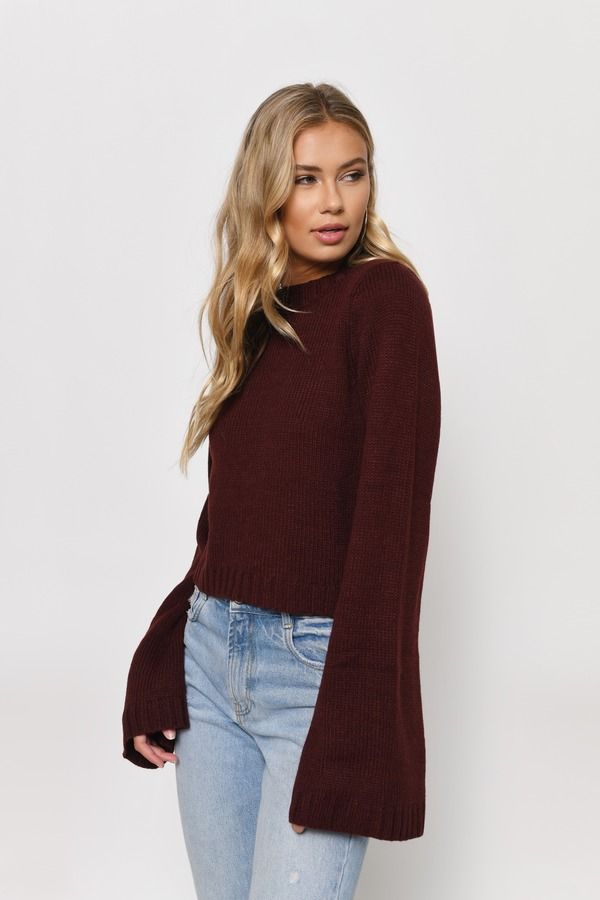 Jeannie Crop Top - Wine