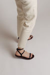 Electric Ankle Strap Sandals - Black