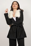 Florence Belted Coat - Black