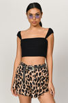 What's Your Angle Crop Top - Black
