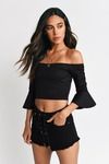 Zoey Crop Top - Black
