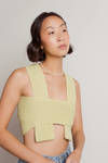 Meeko Crop Top - Celery Green