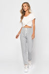 Better Days Lace Up Pants - Heather Grey
