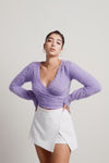 Passionfruit Crop Top - Lavender