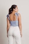 Junie Bustier Top - Light Blue