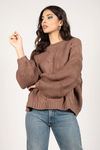 Kacey Chunky Knit Sweater - Mocha
