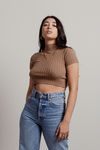 Selma Crop Top - Mocha