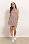Stuck On You Stripe Shift Mini Dress - Multi