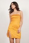 Amber Strapless Bodycon Mini Dress - Orange