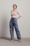 Elaire Two-toned Top - Pink
