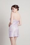 Lesli Tie Dye Slip Mini Dress - Purple