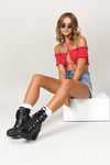 Bingo Crop Top - Red