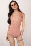 Tavik Swimwear Eden Plunging One Piece Swimsuit - Rose Dawn