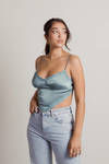 Behind Her Eyes Crop Top - Tiffany
