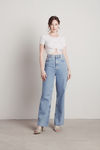 Born And Raised Crop Top - White
