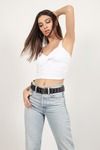 Twist And Turn Crop Top - White