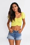 Sunshine Crop Top - Yellow