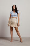 See Through You Crop Top - Baby Blue