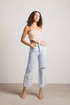 Told You So Crop Top - Beige