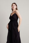 Amadya Cross Back Jumpsuit - Black