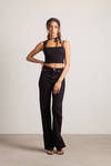 Bad Habit Crop Top - Black