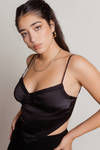 Behind Her Eyes Crop Top - Black