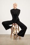 Frankie Wide Leg Pants - Black