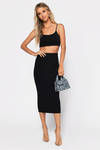 Kindly Reply Crop Top - Black