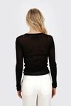 Paulette Sheer Top - Black