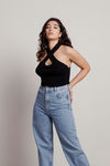 Polly Crop Top - Black