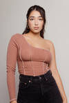 Kaylin Crop Top - Brick
