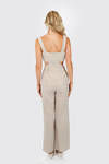 Louiella Cutout Jumpsuit - Brown