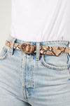 Hide And Seek Double O-ring Belt - Brown Multi