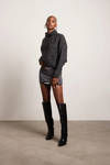 Corinne Turtleneck Sweater - Charcoal