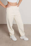 Homebody Stretchy Sweatpants - Cream