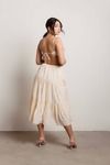 Sweet Sun Cutout Sundress Midi Dress - Cream