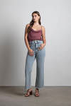 Fortune Cowl Neck Bodysuit - Dusty Rose