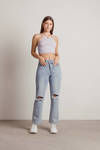 Feel Good Crop Top - Lavender