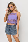 More To Love Crop Top - Lavender
