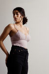 Quicksand Crop Top - Mauve